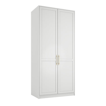 Soho Nordic White 2 Door Wardrobe - Skandi London