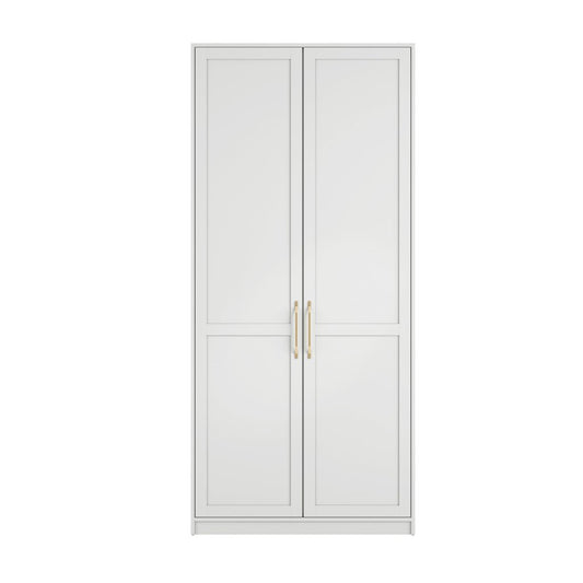 Soho Nordic White 2 Door Wardrobe - Skandi London
