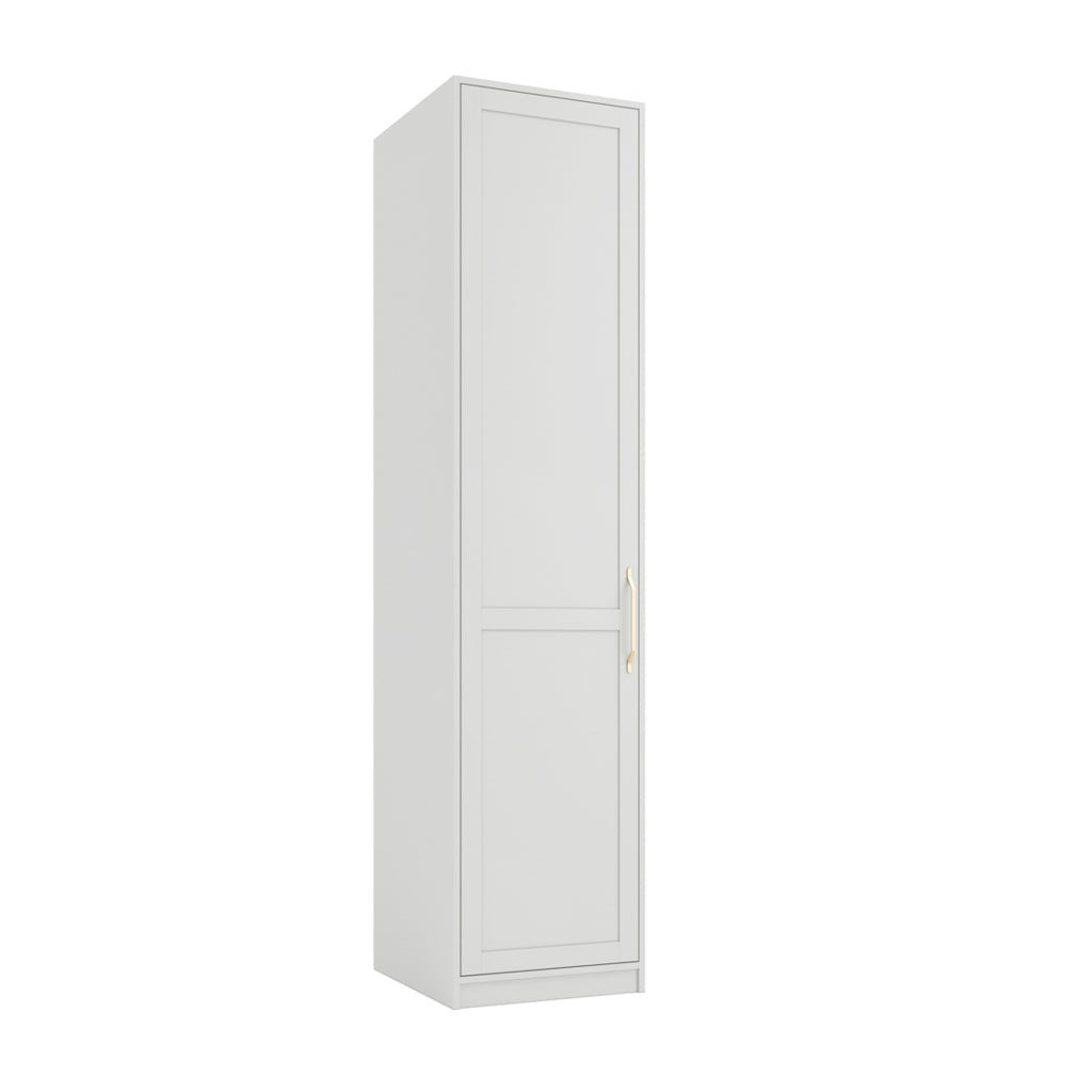 Soho Nordic White 1 Door Wardrobe - Skandi London