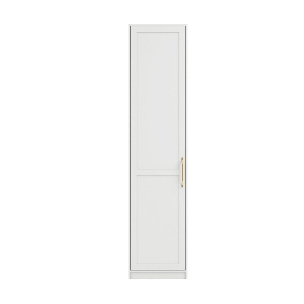 Soho Nordic White 1 Door Wardrobe - Skandi London