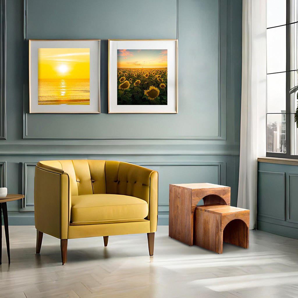 Victoria Set of 2 Arched Side Tables - Skandi London