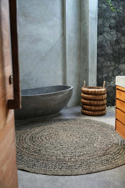 The Seagrass Carpet - Natural Black - 200CM