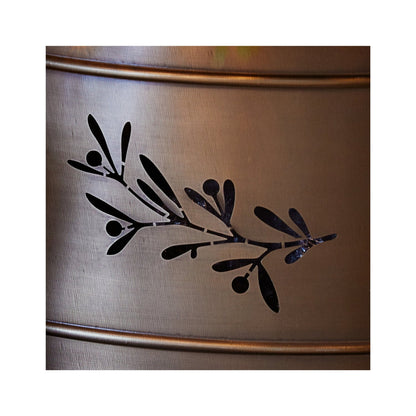 Borgarnes Cut Out Mistletoe Tree Skirt Bronze - Skandi London