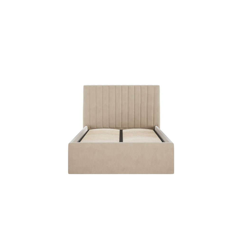 Soho Nordic Beige Ottoman Single Bed - Skandi London