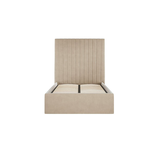 Soho Nordic Beige Tall Ottoman Single Bed - Skandi London