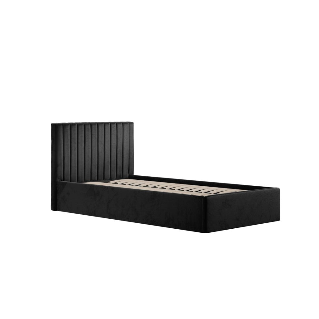 Soho Nordic Black Ottoman Single Bed - Skandi London