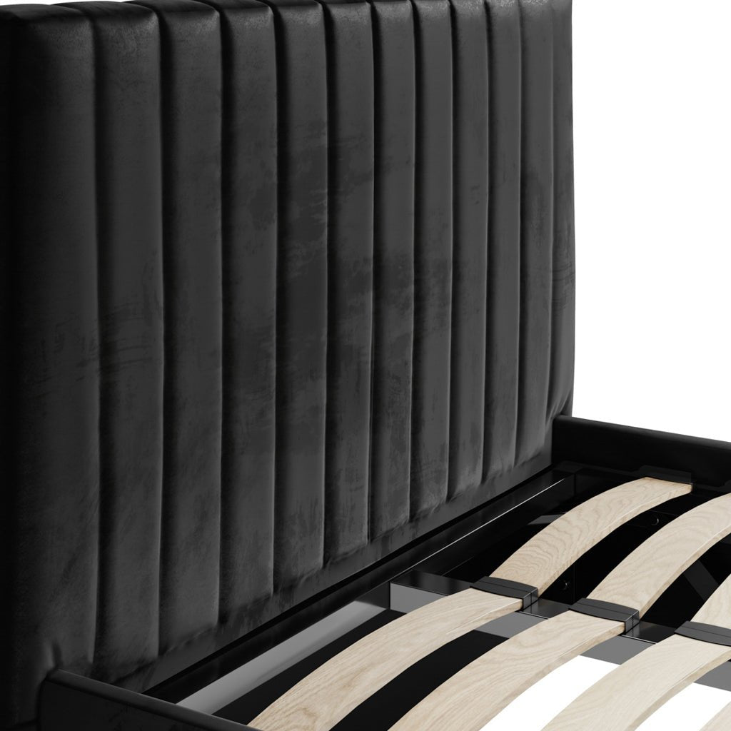 Soho Nordic Black Ottoman Single Bed - Skandi London