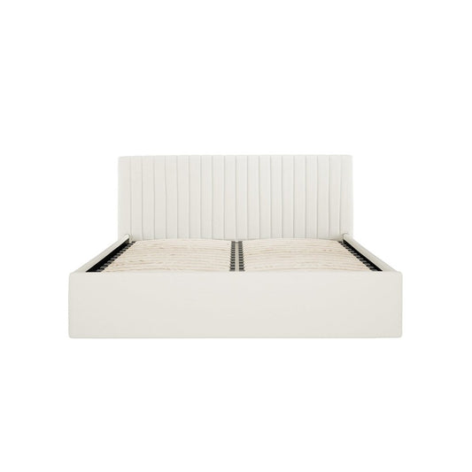 Soho Nordic Milk Ottoman Double Bed - Skandi London