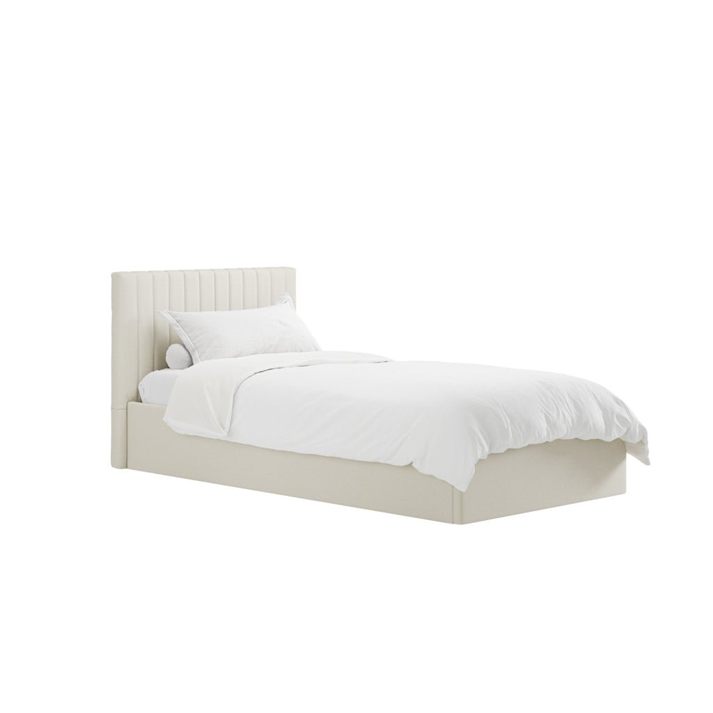 Soho Nordic Milk Ottoman Single Bed - Skandi London