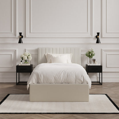 Soho Nordic Milk Ottoman Single Bed - Skandi London
