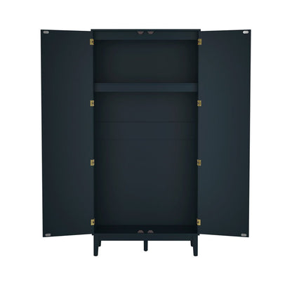 Soho Nordic Blue 2 Door Wardrobe - Skandi London