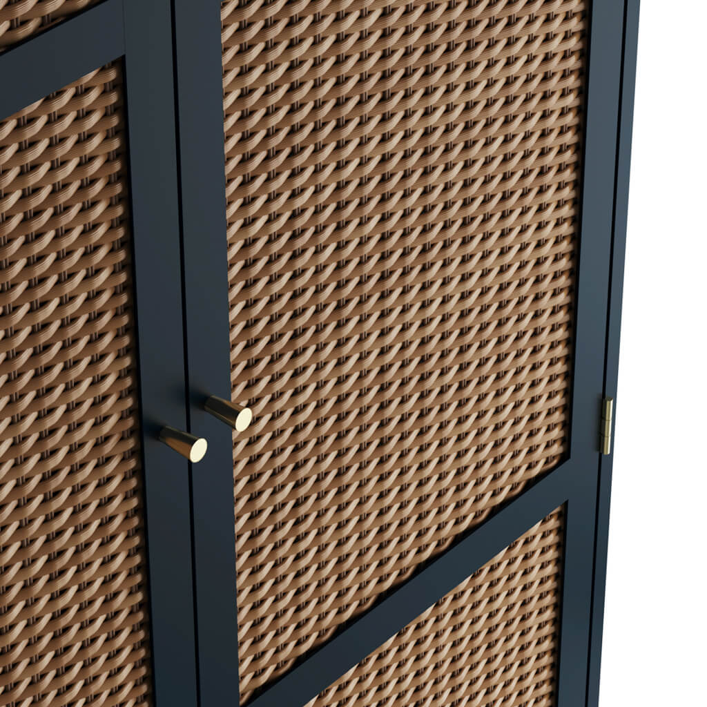 Soho Nordic Blue 2 Door Wardrobe - Skandi London