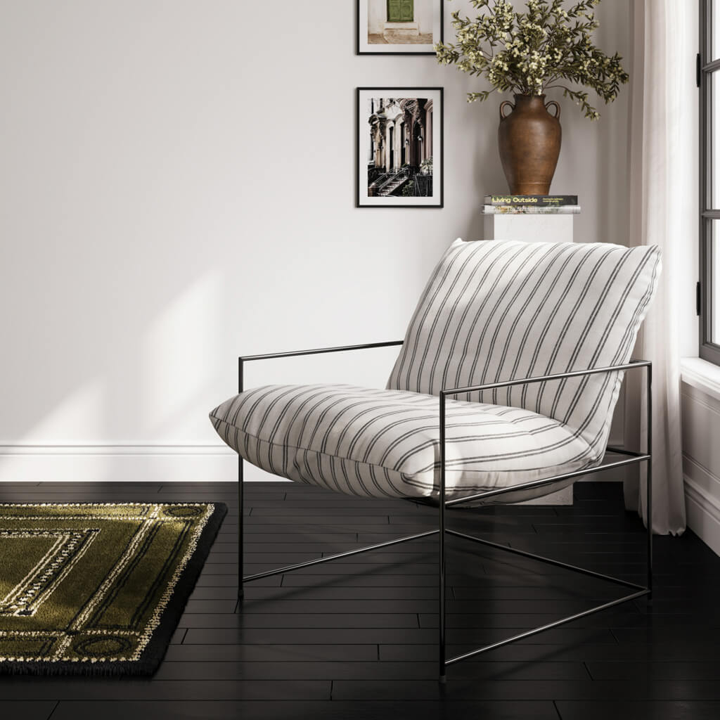 Oslo House Chalk Stripe Chair - Skandi London