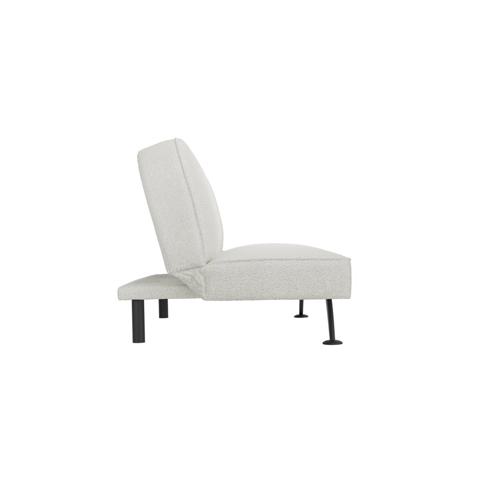 Soho Nordic Sofa Bed Ivory Boucle & Matte Black - Skandi London