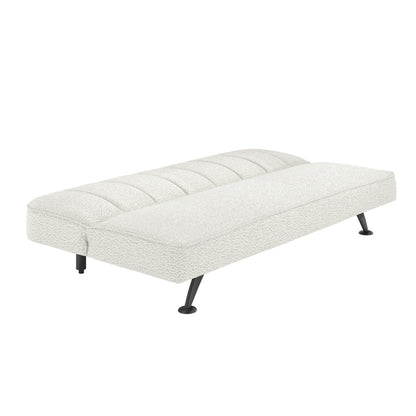 Soho Nordic Sofa Bed Ivory Boucle & Matte Black - Skandi London