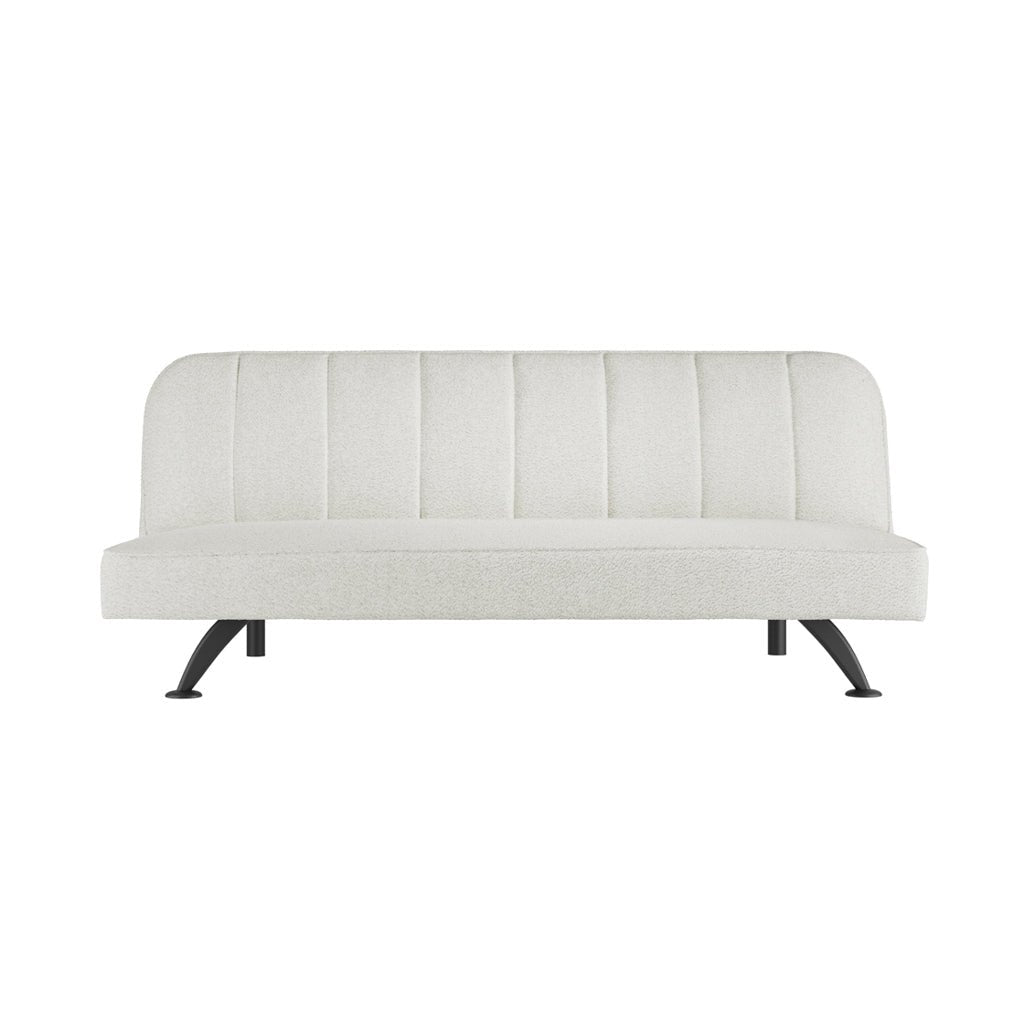 Soho Nordic Sofa Bed Ivory Boucle & Matte Black - Skandi London