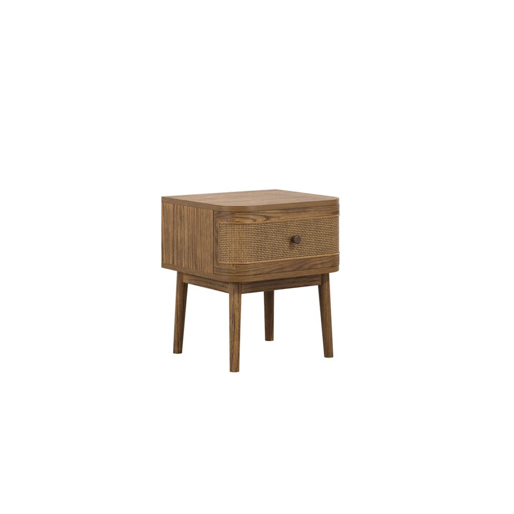 Hygge Smoked Bedside Cabinet - Skandi London