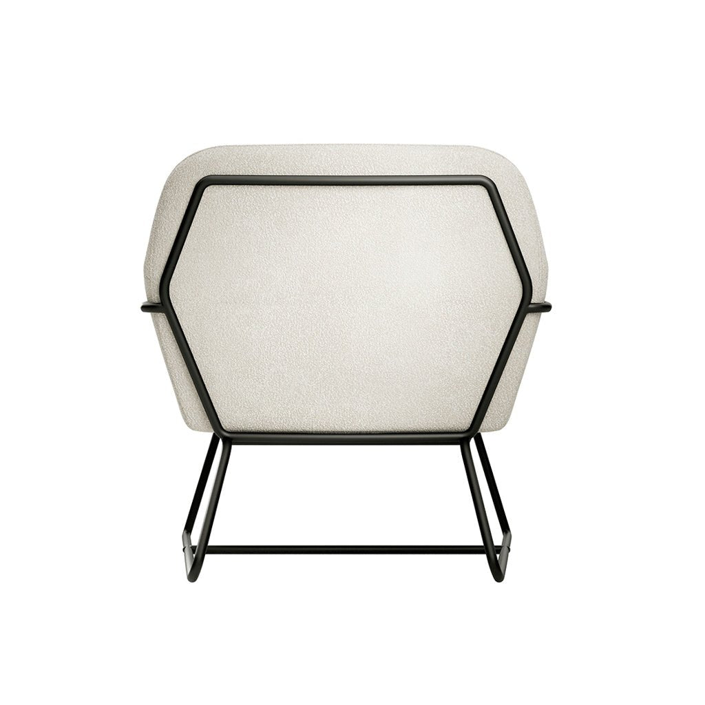 Soho Nordic Armchair Ivory Boucle & Matte Black - Skandi London