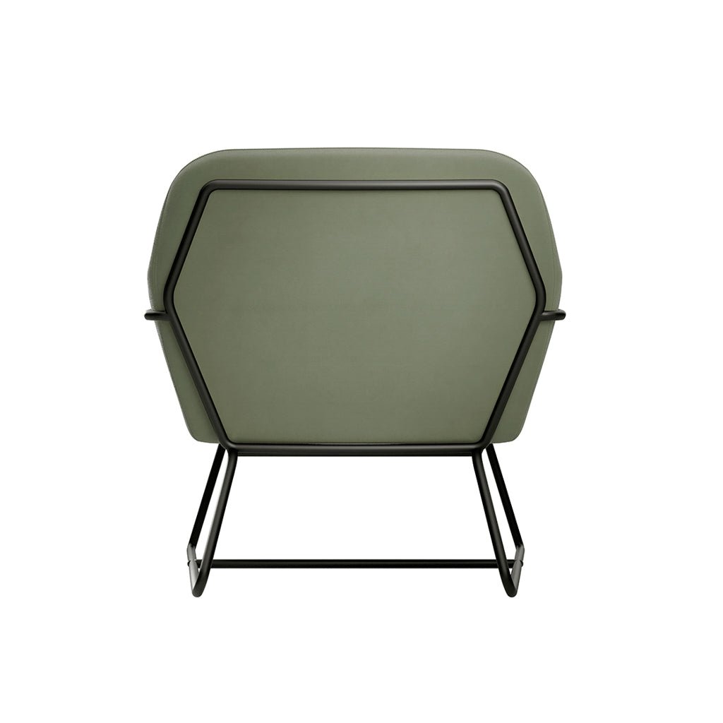 Soho Nordic Armchair Sage Velvet & Matte Black - Skandi London