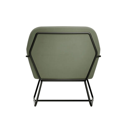 Soho Nordic Armchair Sage Velvet & Matte Black - Skandi London
