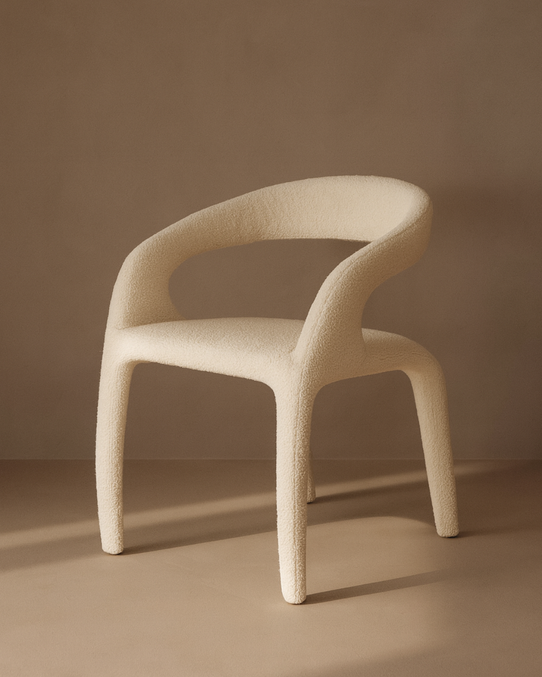 Escada Dining Chair - Chex Bouclé Polar