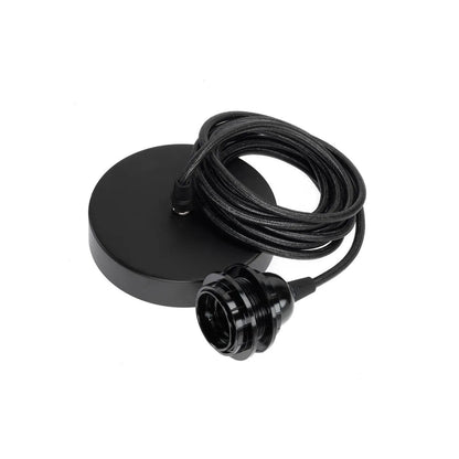 Ceiling Light Fitting - Single - Black
