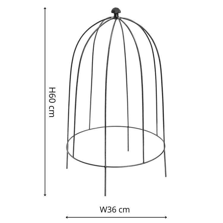 Outdoor Plant Support Zinc H60cm W36cm - Skandi London