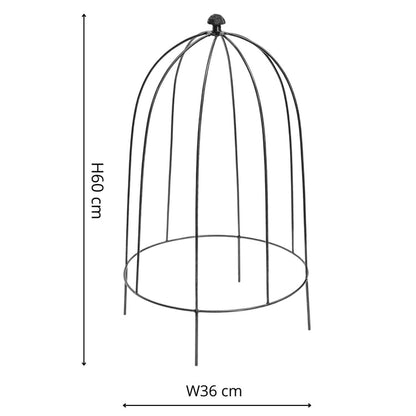 Outdoor Plant Support Zinc H60cm W36cm - Skandi London