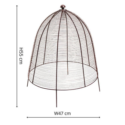 Outdoor Wired Plant Protector Bronze H55cm W47 - Skandi London