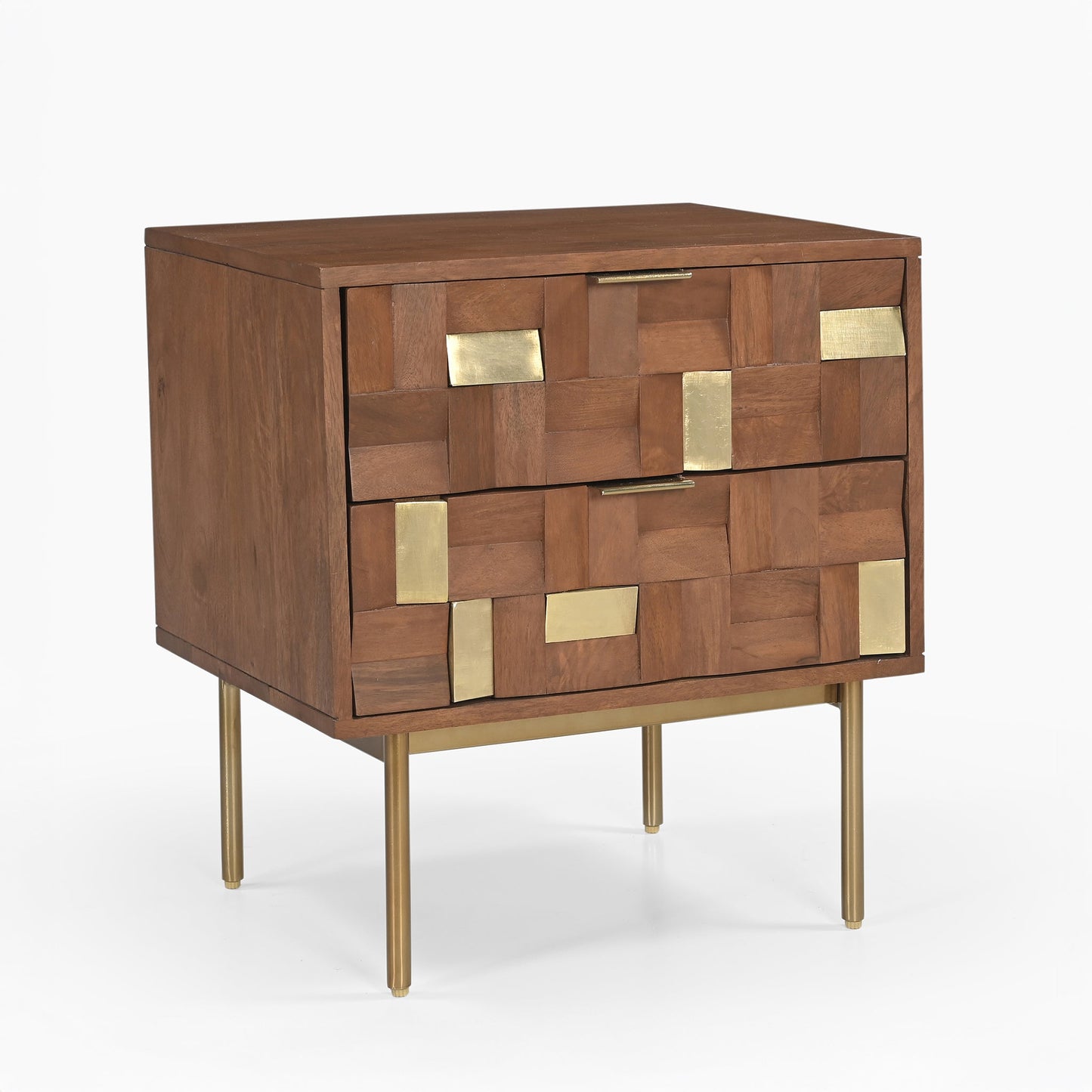 Barnes Two Drawer Side Table - Skandi London