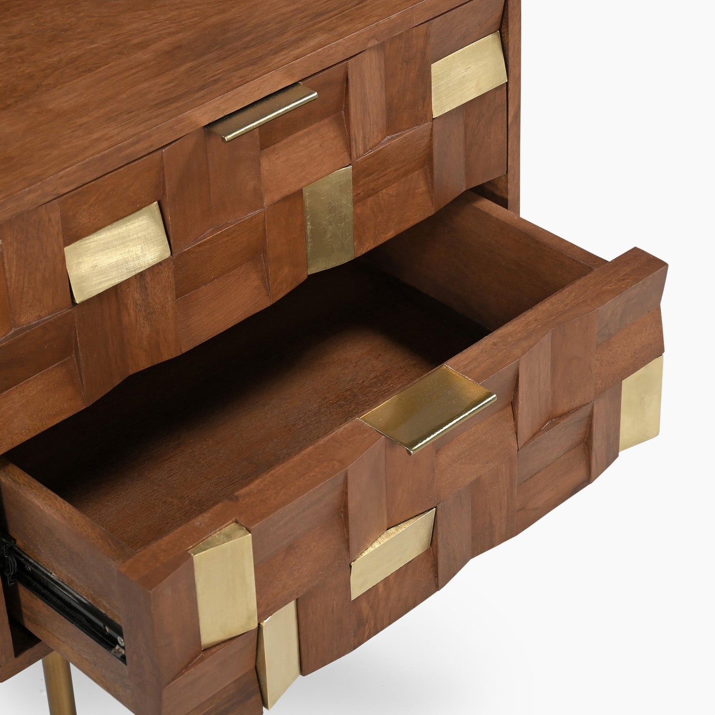 Barnes Two Drawer Side Table - Skandi London
