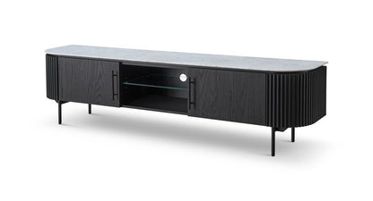 Lantine Marble TV Unit - Black Oak
