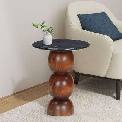 Clerkenwell Black Marble Top End Table - Skandi London
