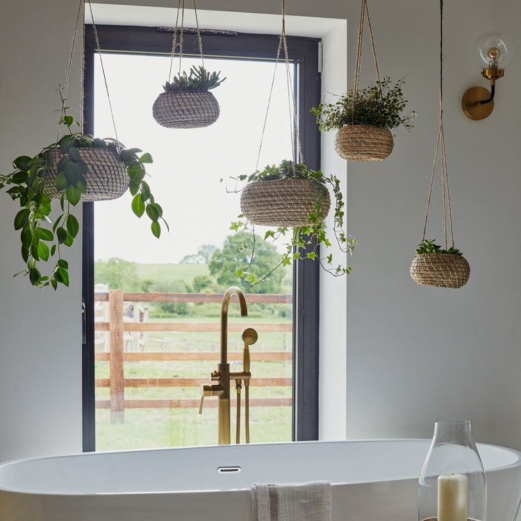 Hanging Seagrass Planter Set of 2 - Skandi London