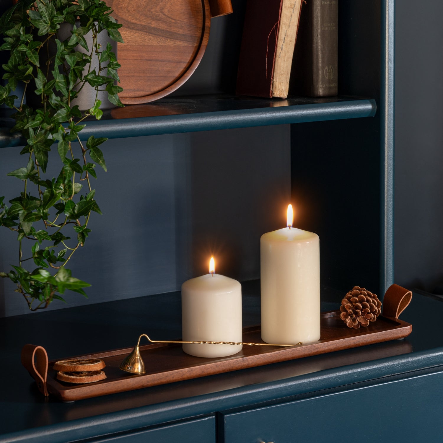 Ebeltoft Walnut Wooden Candle Tray - Skandi London