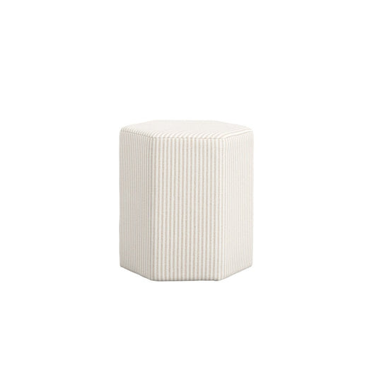 Hygge Grey Thin Stripe Stool - Skandi London