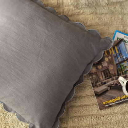 Holborn Cotton - Linen Grey Cushion - Skandi London