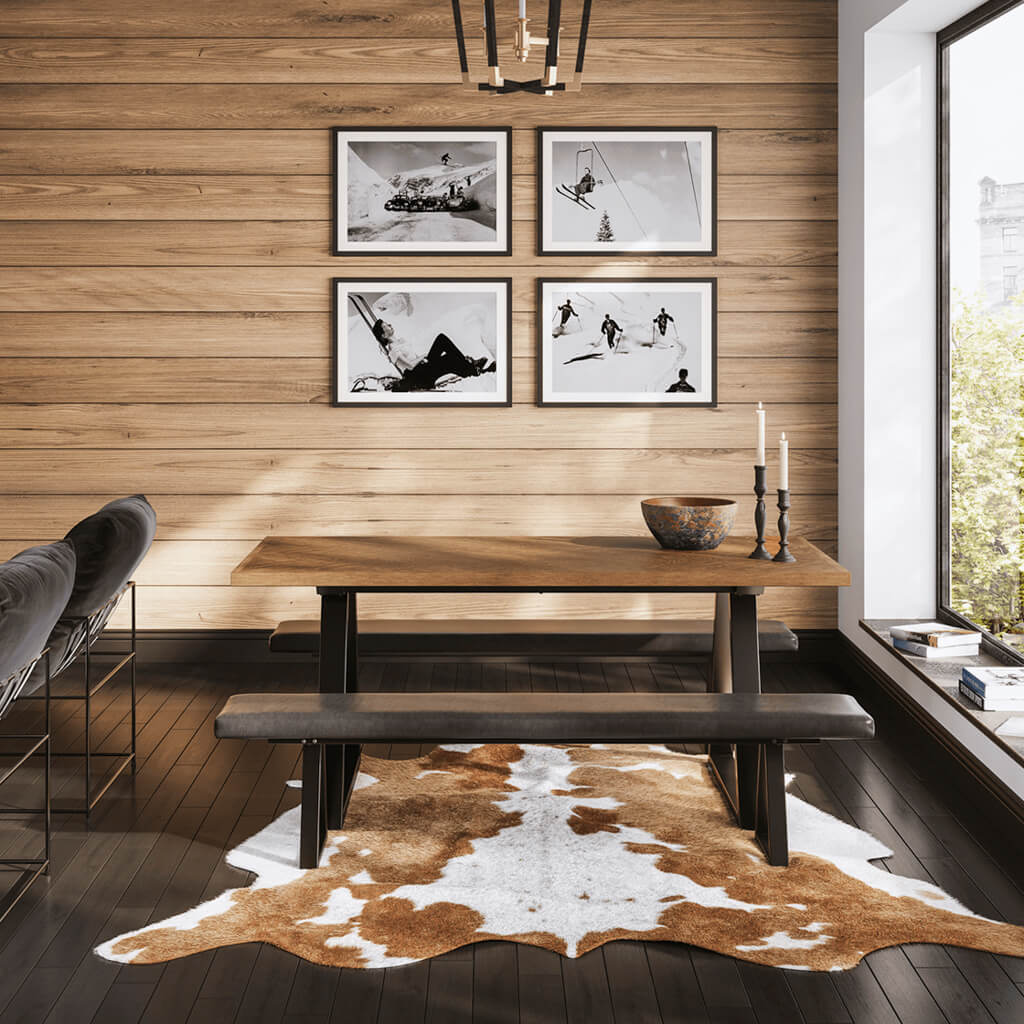 Oslo House Whiskey & Black Dining Table - Skandi London