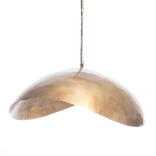 The Fortune Cookie Pendant - Brass - Extra Large