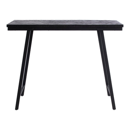 The Herringbone High Table - Black