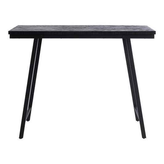 The Herringbone High Table - Black