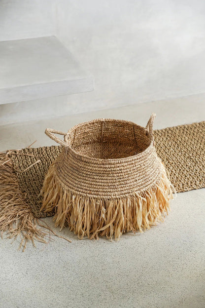 The Raffia Deluxe Baskets - Natural - Medium