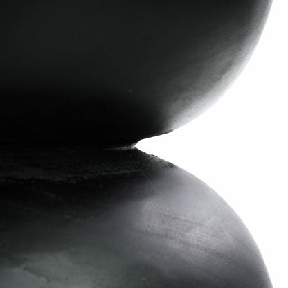 The Karbun Stool Table - Black Natural