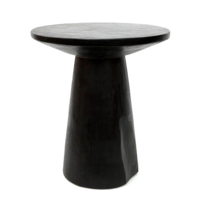 The Timber Conic Side Table - Black