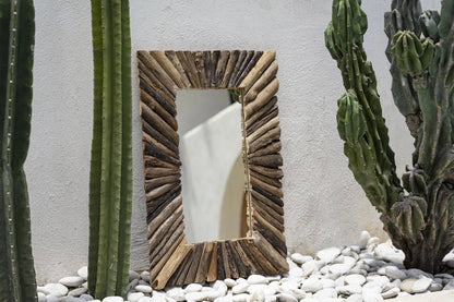 The Driftwood Framed Mirror - Natural - Medium