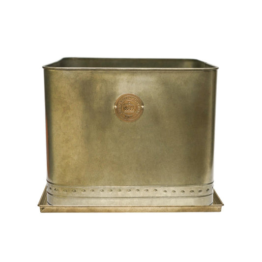 Skandi London Tall Luxe Outdoor Planter in Brass - Tall - Skandi London