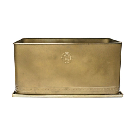 Skandi London Luxe Outdoor Planter in Brass - Large - Skandi London
