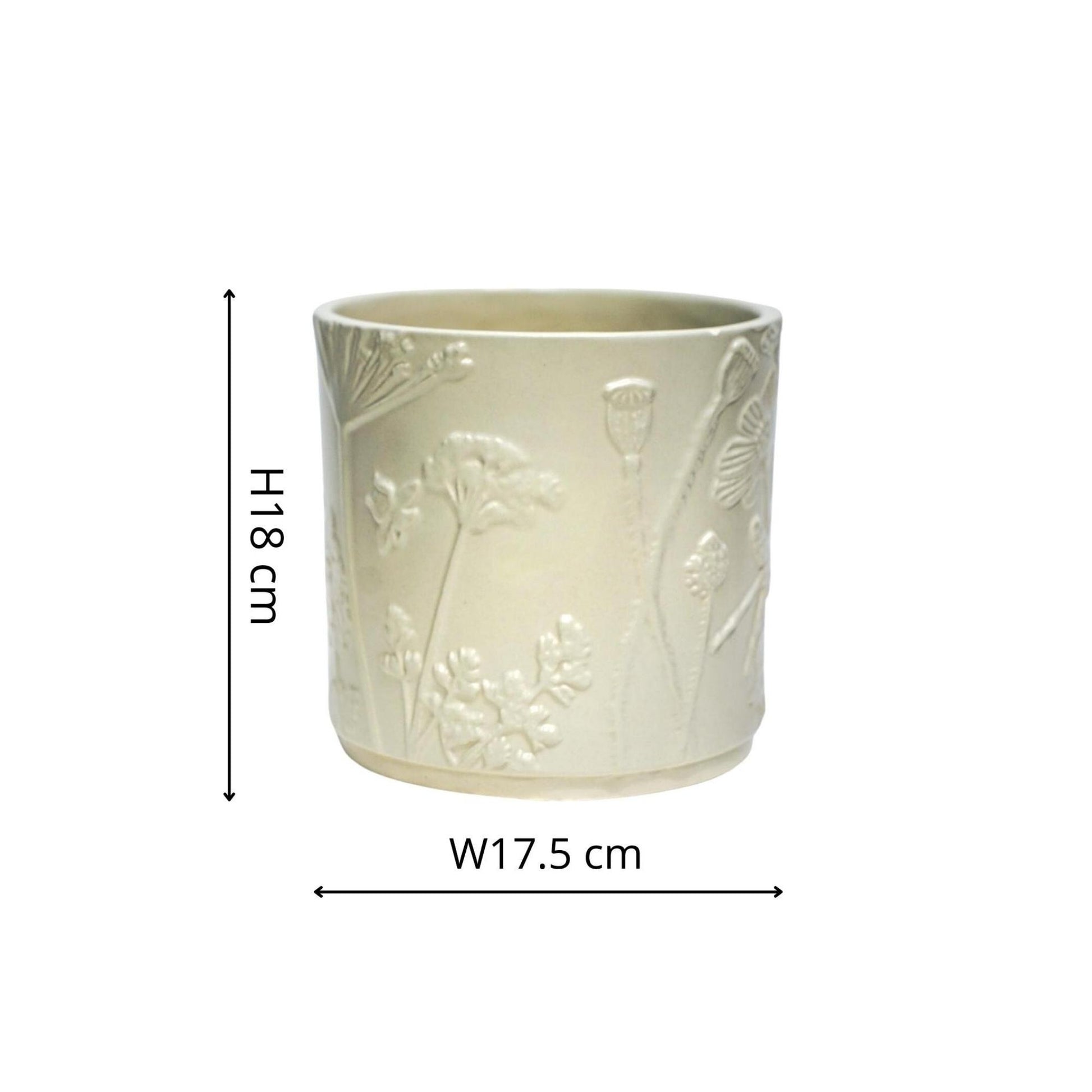 Skandi London Verdant Planter in Soft Ivory - Small - Skandi London