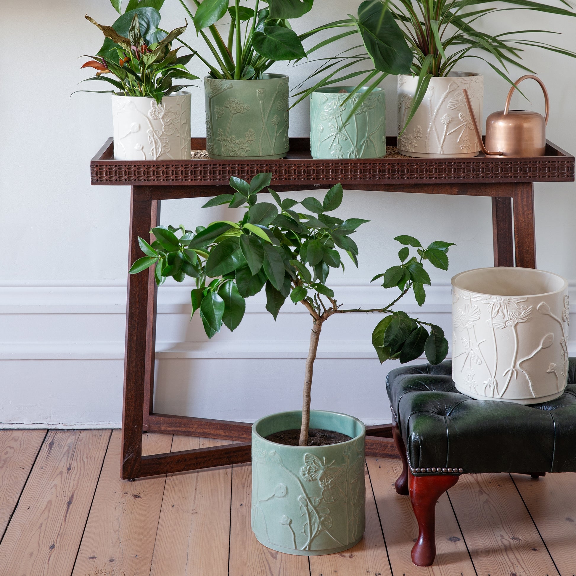 Skandi London Verdant Planter in Soft Ivory - Medium - Skandi London