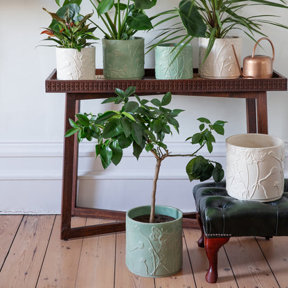 Skandi London Verdant Planter in Soft Ivory - Medium - Skandi London